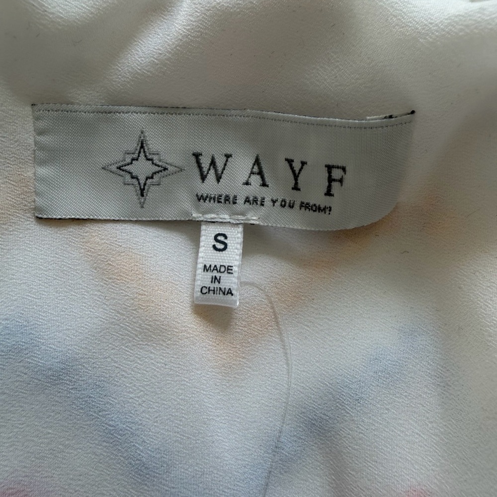 NWT WAYF Ivory Zig Zag Embroidered Camisole | NWT Boho Tank size small - Picture 4 of 7